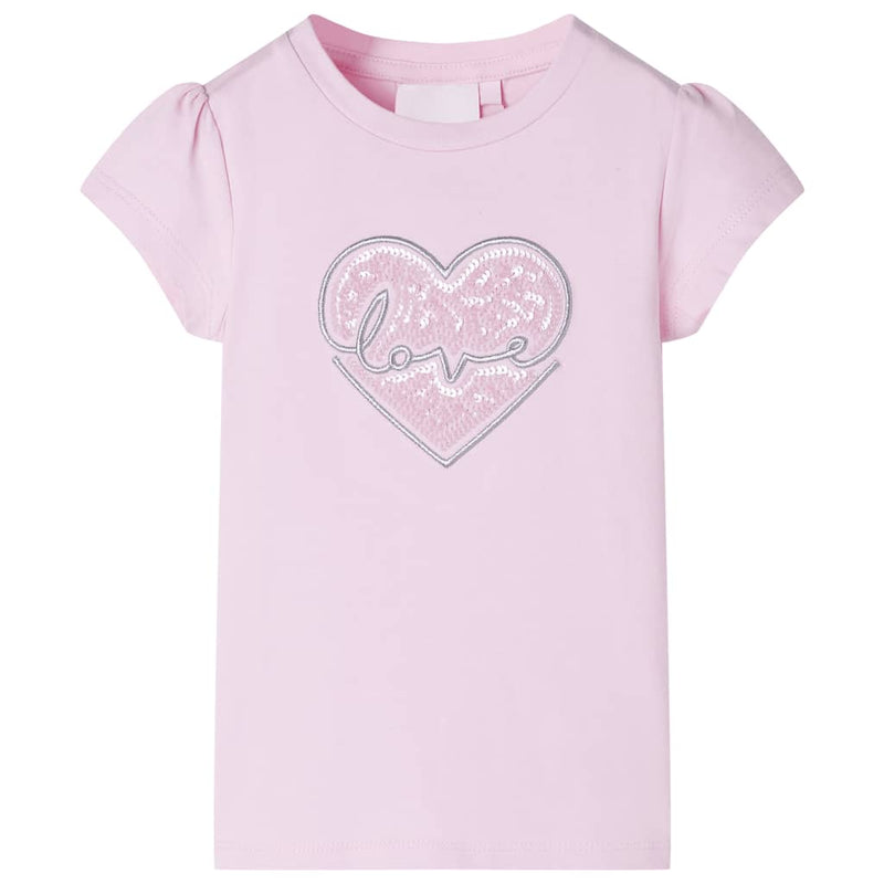VidaXL Kindershirt 128 lichtroze