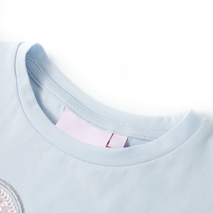 Vidaxl kindershirt 116 lichtblauw