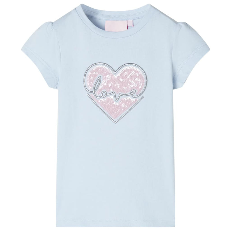 VidaXL Kindershirt 128 lichtblauw
