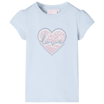 Vidaxl Shirt per bambini 140 azzurro