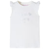 VidaXL Kindershirt met mouwen met ruches 104 wit