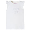 Camicia per bambini Vidaxl con volant 104 bianchi