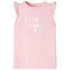 Camisa para niños de Vidaxl con volantes en las mangas 116 rosa claro