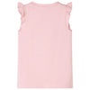 Camisa para niños de Vidaxl con volantes en las mangas 116 rosa claro
