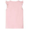 Camicia per bambini Vidaxl con volant sulle maniche 128 rosa chiaro