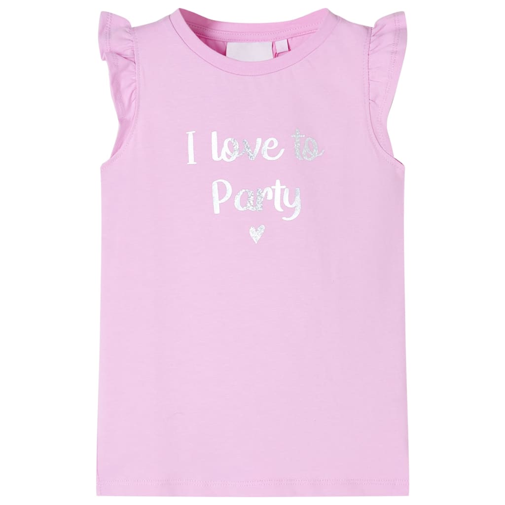 Camicia per bambini Vidaxl con increspatura sulle maniche 104 lila