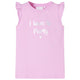 Camicia per bambini Vidaxl con volant sulle maniche 116 Lila