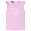 Camicia per bambini Vidaxl con volant sulle maniche 128 lila