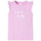 Camicia per bambini Vidaxl con volant sulle maniche 128 lila
