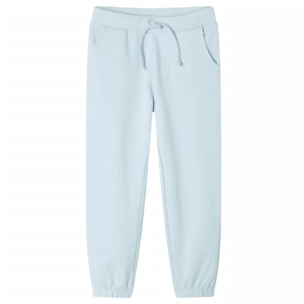 Pantalones de trote de Vidaxl para niños 128 azul claro
