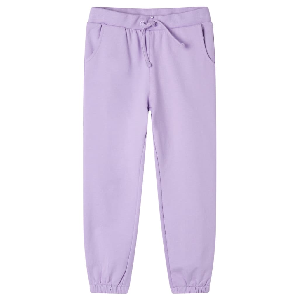 Pantalones de trote de Vidaxl para niños 140 lila