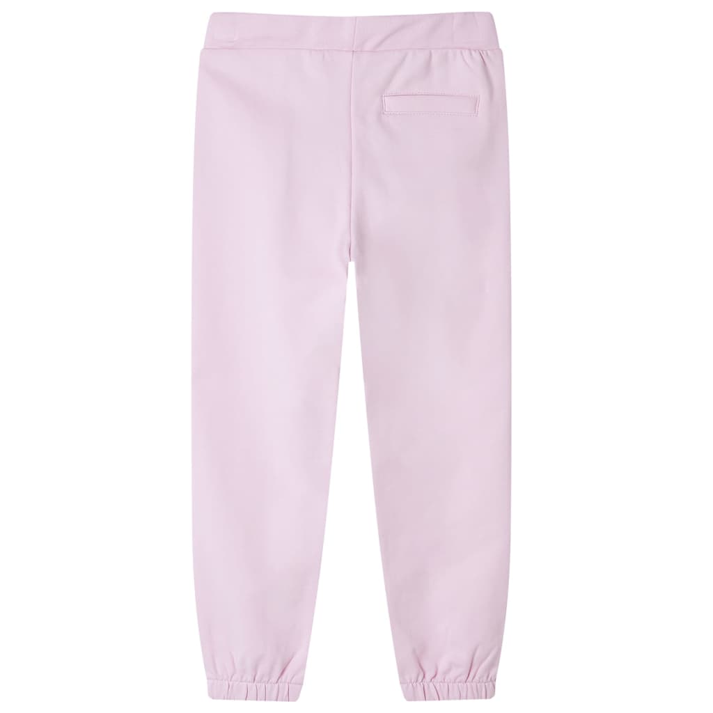 Pantalones de trote de Vidaxl para niños 92 rosa claro