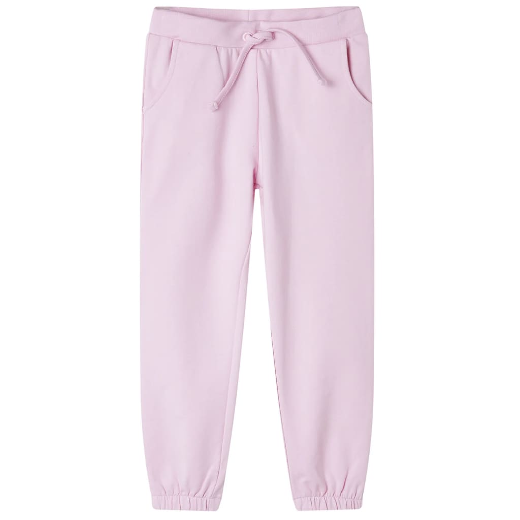 Pantaloni da jogging per bambini Vidaxl 128 rosa chiaro