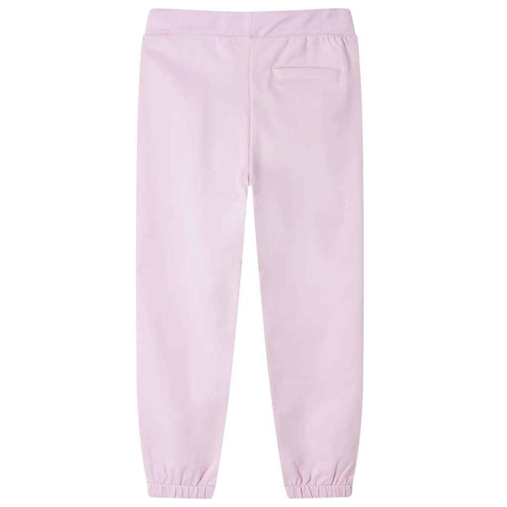 Pantaloni da jogging per bambini Vidaxl 128 rosa chiaro