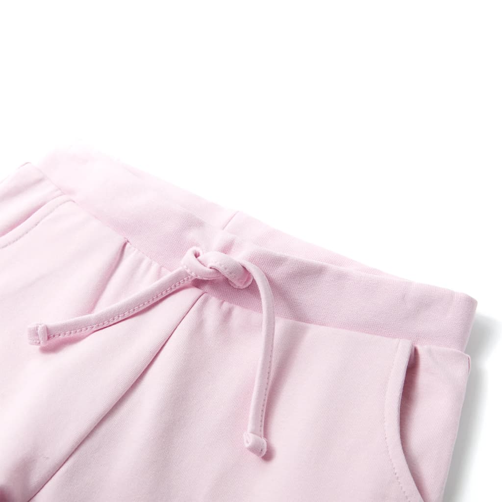 Pantaloni da jogging per bambini Vidaxl 128 rosa chiaro