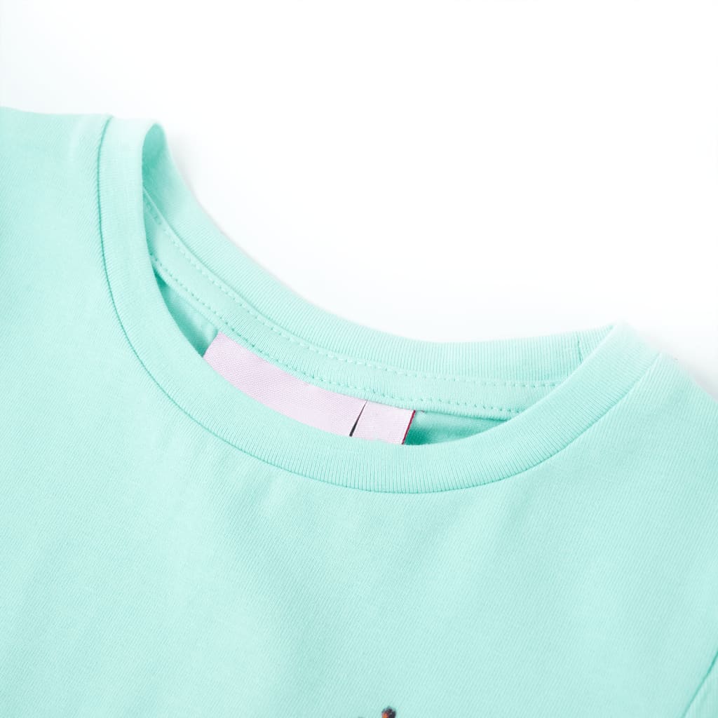 Vidaxl kindershirt 128 lichtzeeblauw