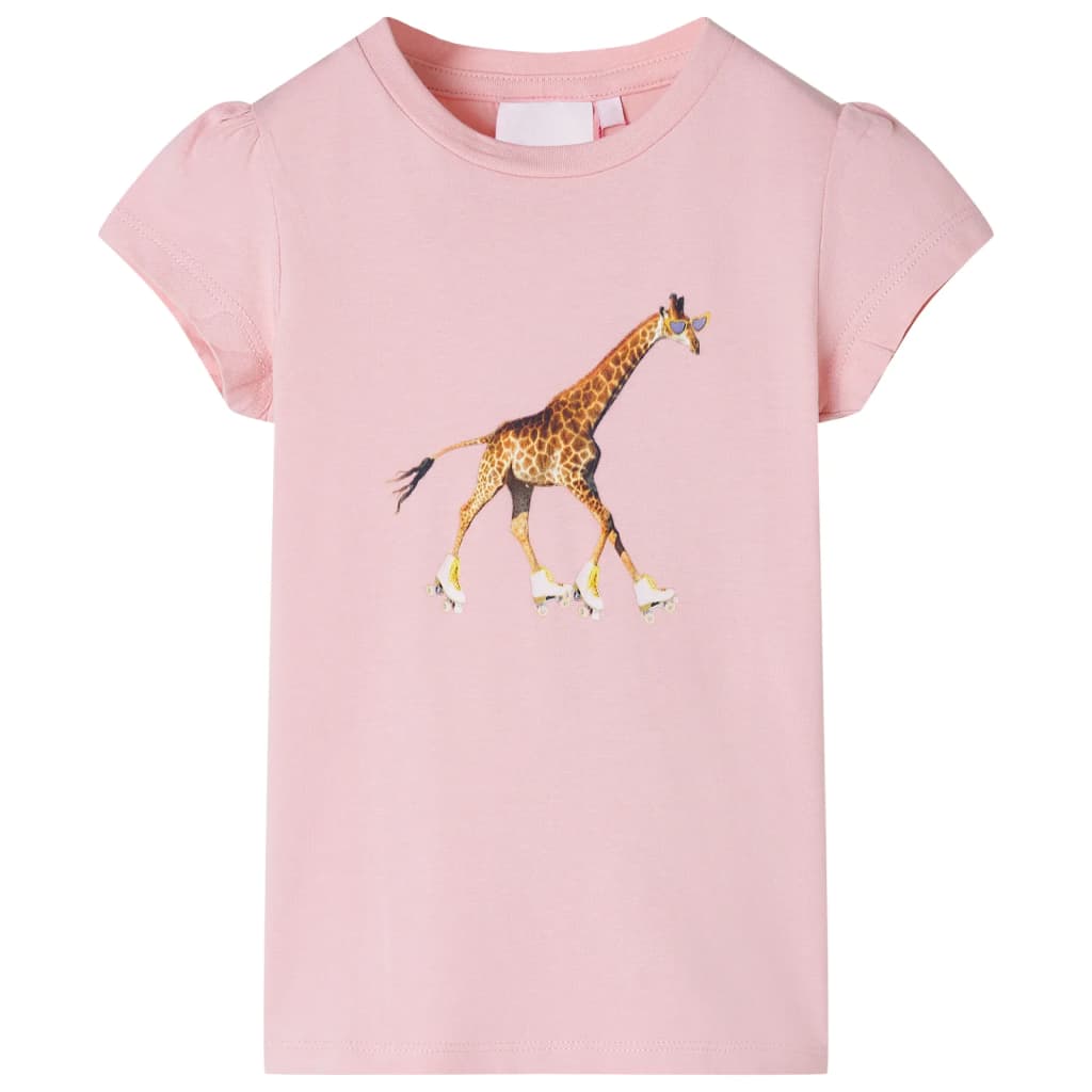 Vidaxl Shirt per bambini 128 rosa chiaro