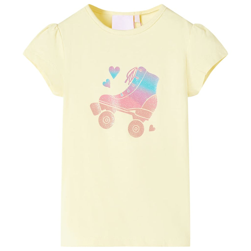 Camicia per bambini Vidaxl 92 giallo morbido