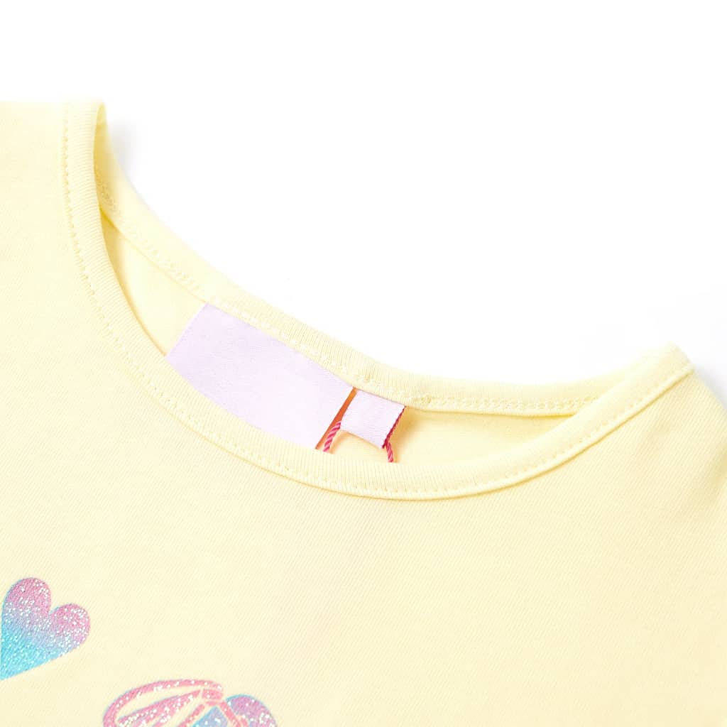 Vidaxl Children's Shirt 140 Soft Yellow