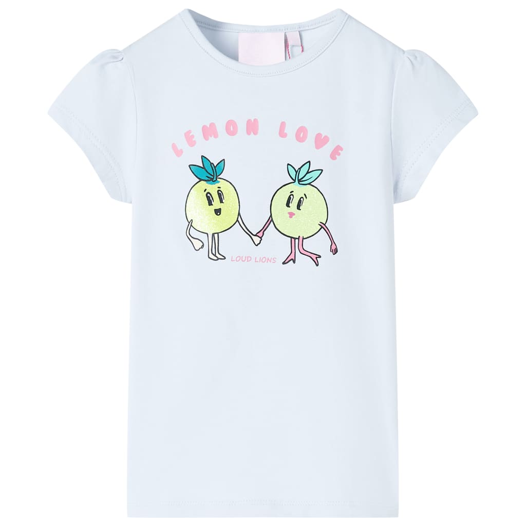 Vidaxl Shirt per bambini 140 azzurro