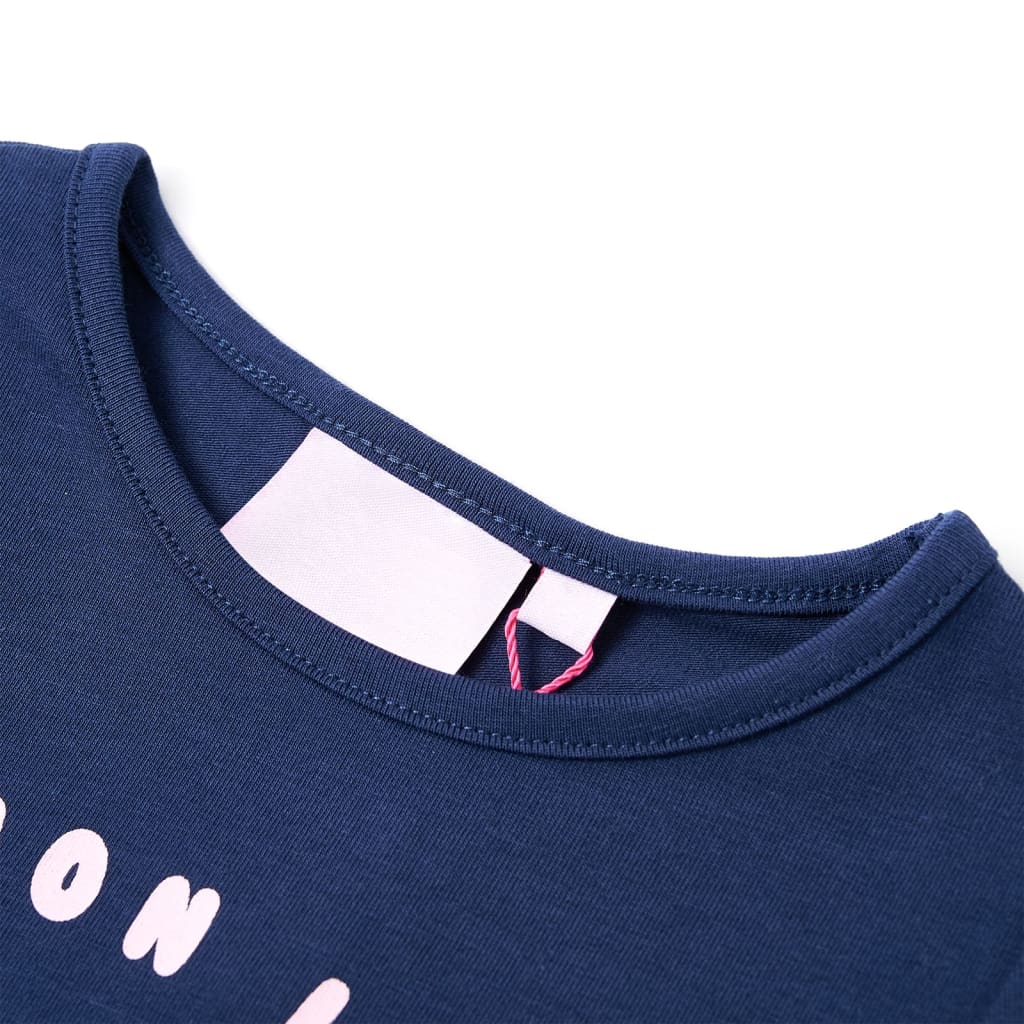 Vidaxl Camisa para niños 92 azul marino