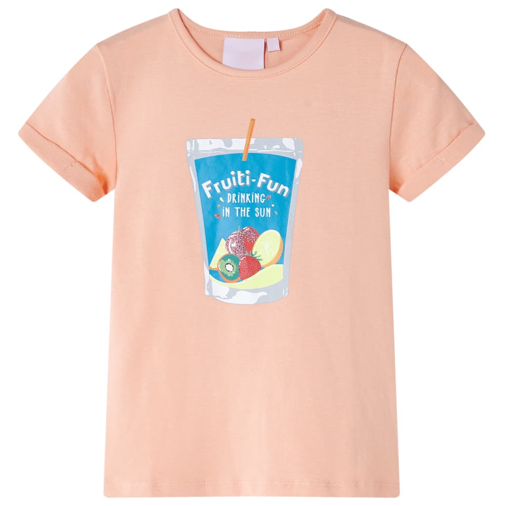 VidaXL Kindershirt 116 lichtoranje