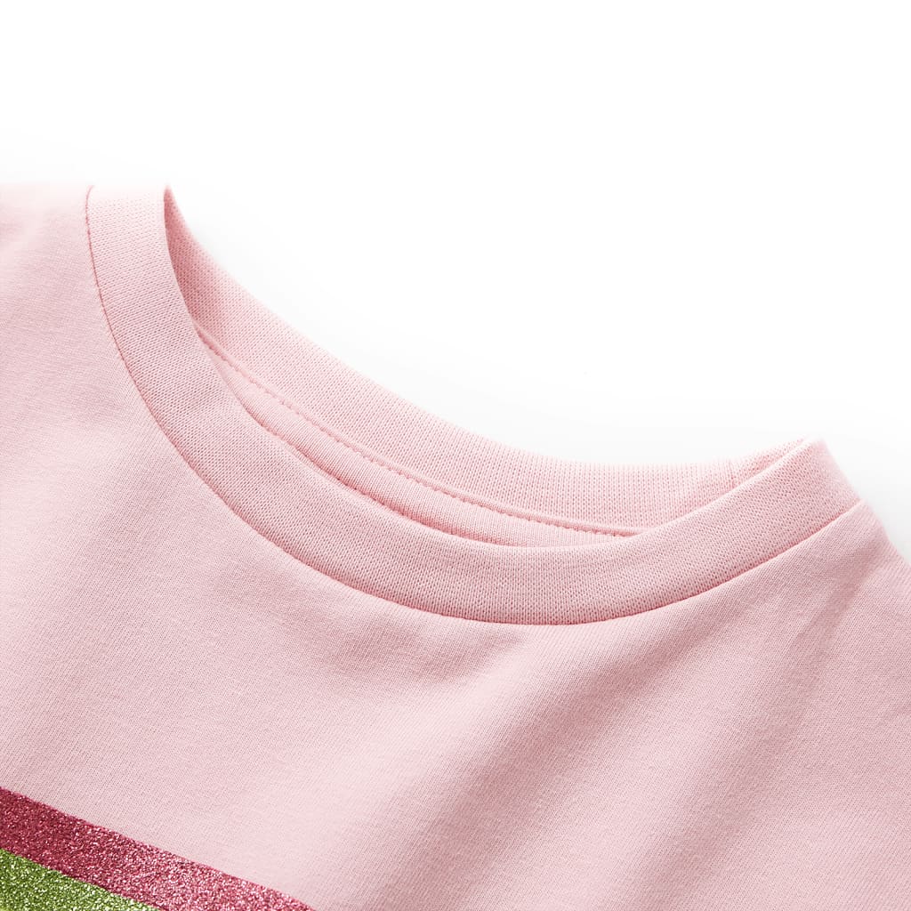 Abito per bambini Vidaxl con clowstring 128 rosa chiaro