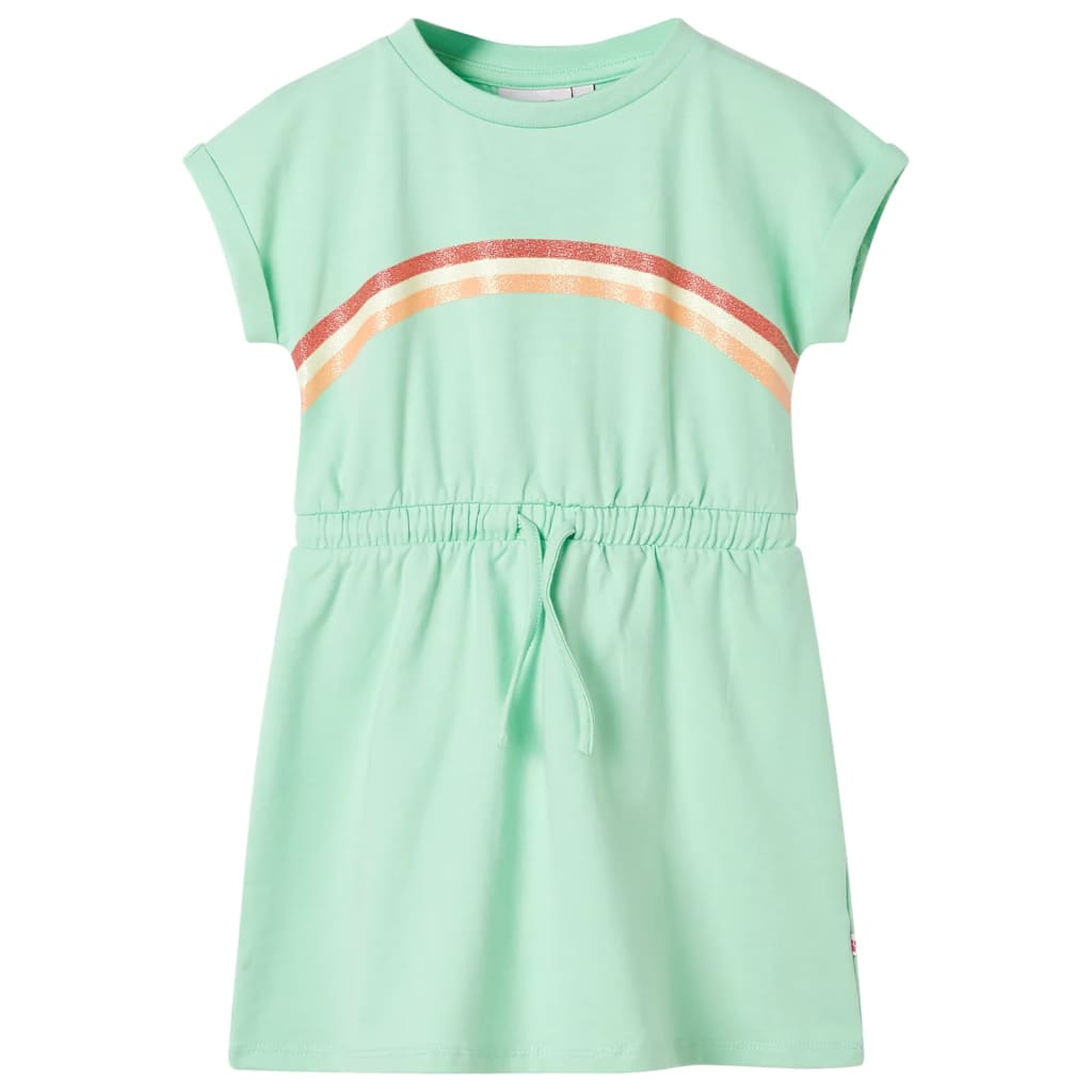 Abito per bambini Vidaxl con culo 116 verde brillante