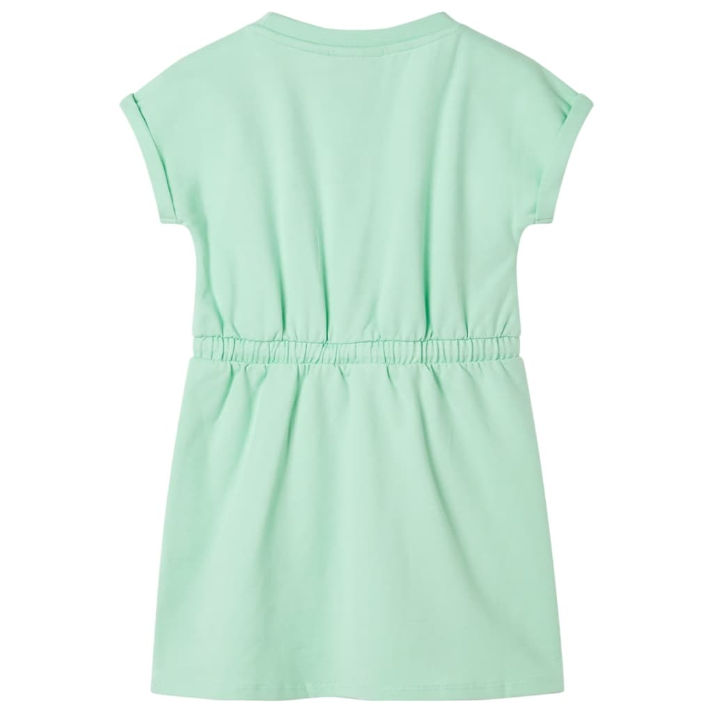 Abito per bambini Vidaxl con paralotto 128 verde brillante