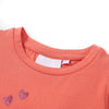 Camisa para niños de Vidaxl con volantes en las mangas 104 coral
