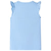 Camicia per bambini Vidaxl con volant sulle maniche 140 azzurro