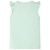VidaXL Kindershirt met ruches aan de mouwen 104 zachtgroen