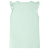 Vidaxl kindershirt met ruches aan de mouwen 128 zachtgroen