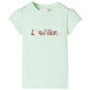 Vidaxl Camisa para niños con mangas de gorra 104 Soft Green