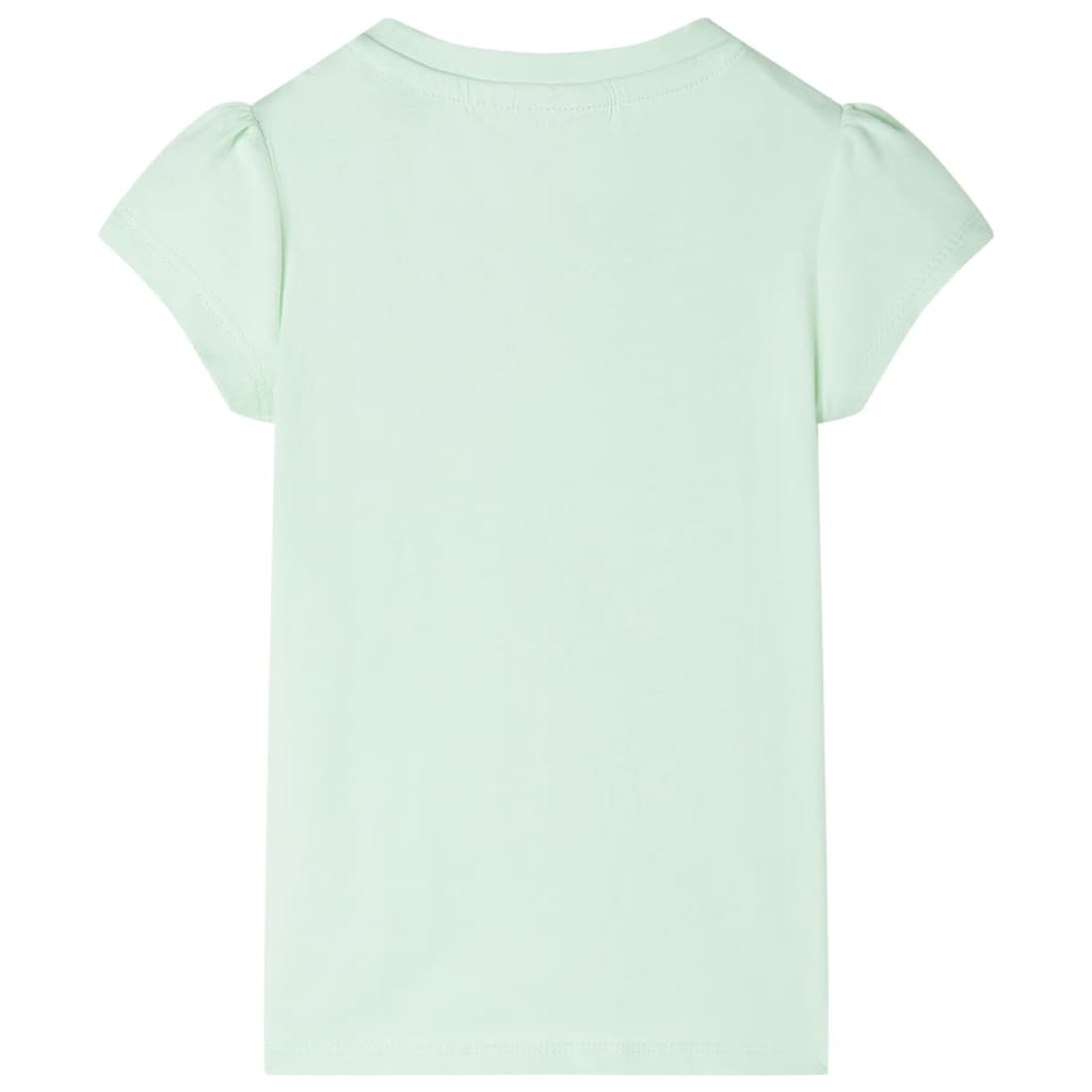 Camicia per bambini Vidaxl con maniche di cappuccio 104 verde morbido