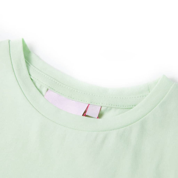 Camicia per bambini Vidaxl con maniche di cappuccio 104 verde morbido