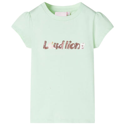 Vidaxl Shirt per bambini con maniche a berretto 116 Merostro verde