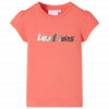 Camicia per bambini Vidaxl con maniche del cappuccio 104 corallo