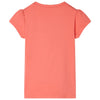 Vidaxl kindershirt met kapmouwen 116 koraalkleurig