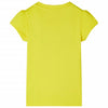 Camicia per bambini Vidaxl con maniche di cappuccio 104 giallo brillante