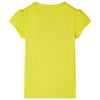 Vidaxl camisa para niños con mangas de gorra 140 amarillo brillante
