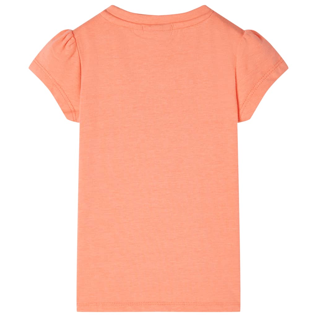 Camicia per bambini Vidaxl con maniche a berretto 92 Neonoranje