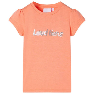 Camicia per bambini Vidaxl con maniche di cappuccio 104 Neonoranje