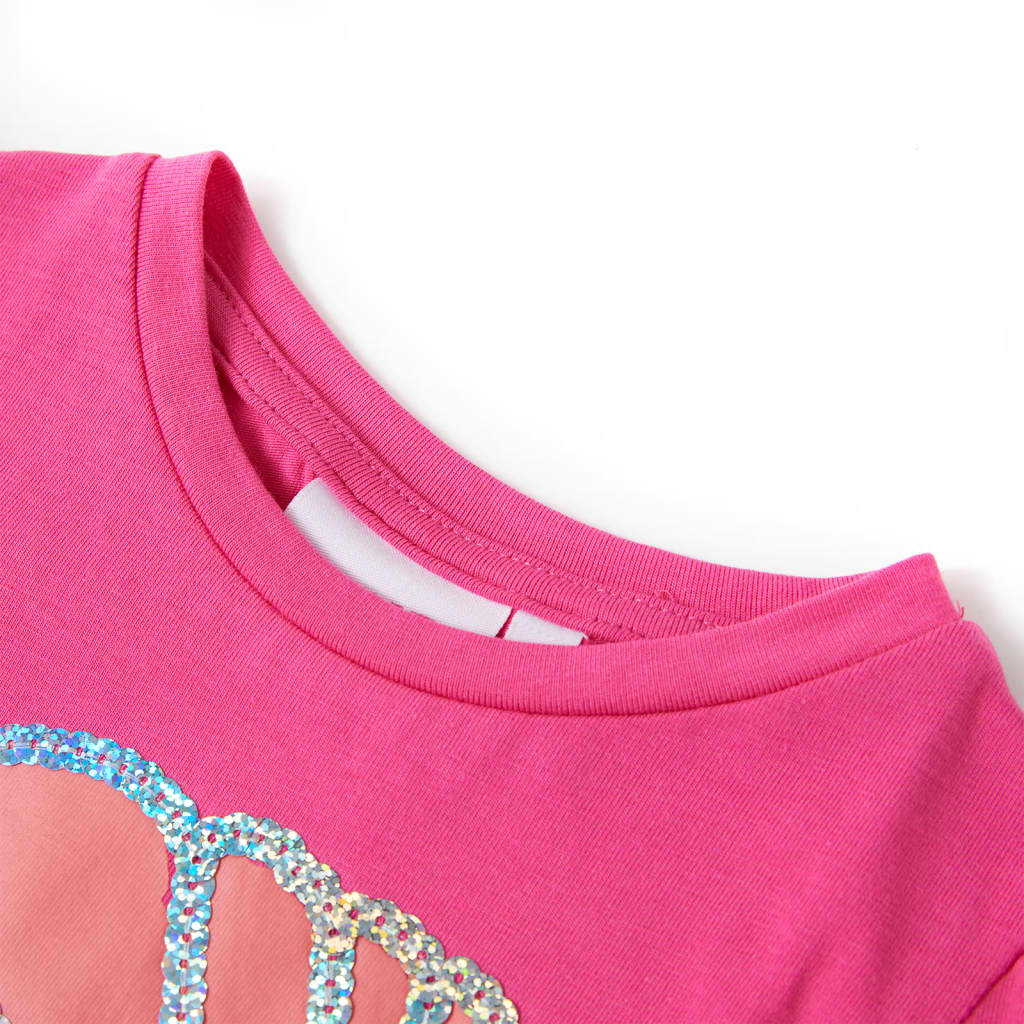 Vidaxl kindershirt 116 donkerroze