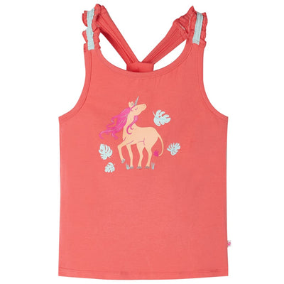 Vidaxl Children's Top 104 Coral -Colored