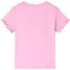 Camicia per bambini Vidaxl con maniche corte 116 rosa brillante