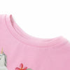 Camisa infantil de Vidaxl con mangas cortas 116 Rosa brillante