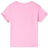 Camicia per bambini Vidaxl con maniche corte 140 rosa brillante