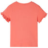 VidaXL Kindershirt met korte mouwen 128 koraalkleurig