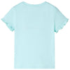 Camicia per bambini Vidaxl con maniche corte 92 Blu chiaro